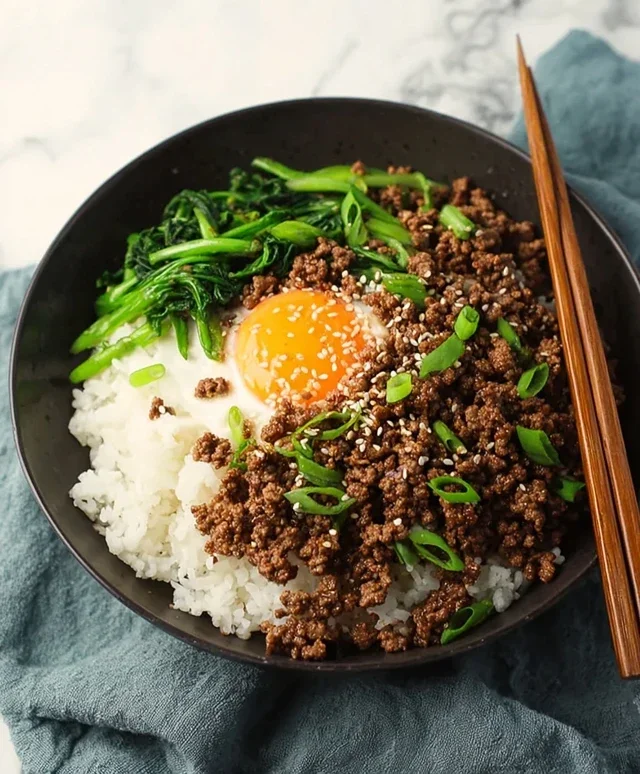 Korean Ground Beef Bowl (25-Minutes)