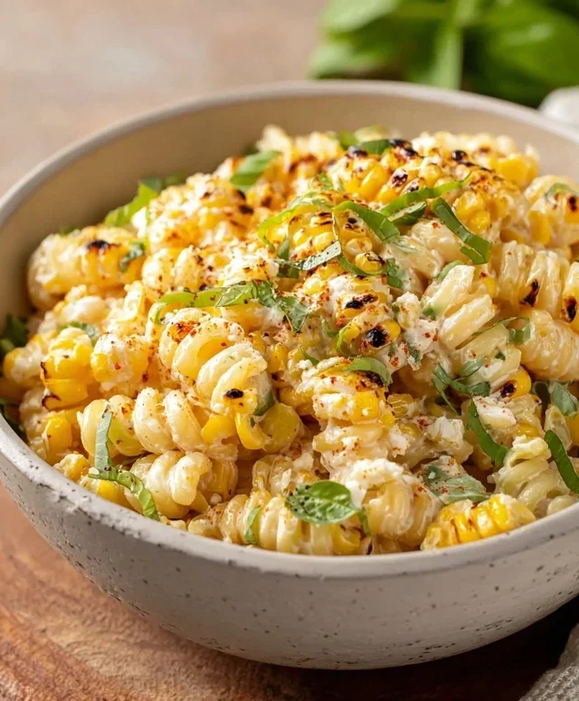 Creamy Street Corn Pasta Salad