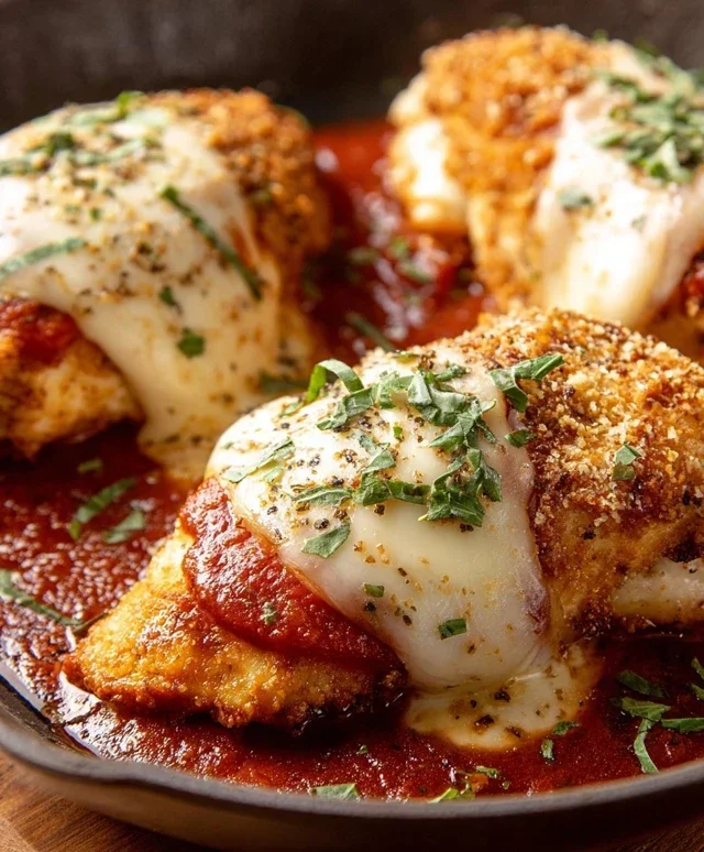 Stuffed Chicken Parmesan Dish