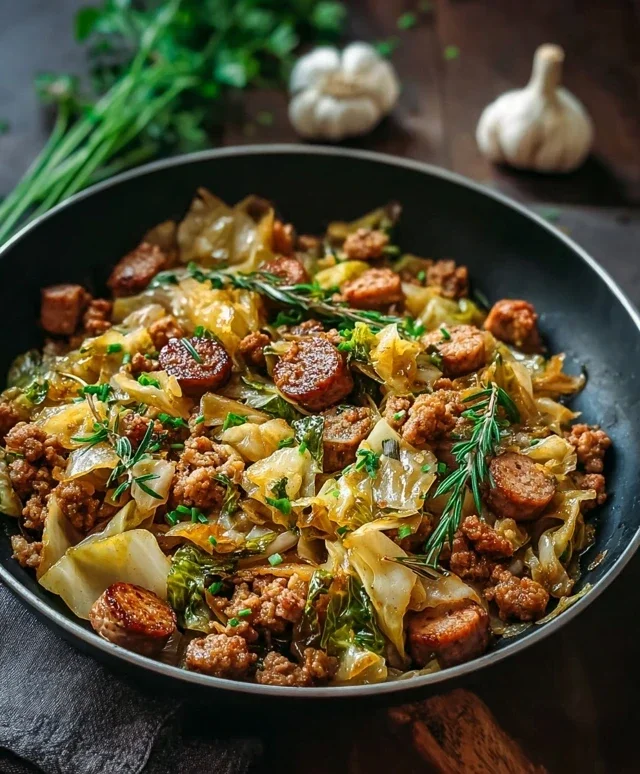 Easy Sausage and Cabbage Stir Fry