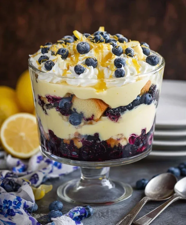 Easy Lemon Blueberry Trifle Recipe