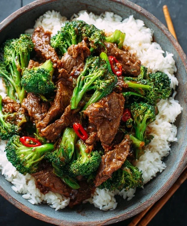 Chinese Beef and Broccoli (牛肉炒西兰花)