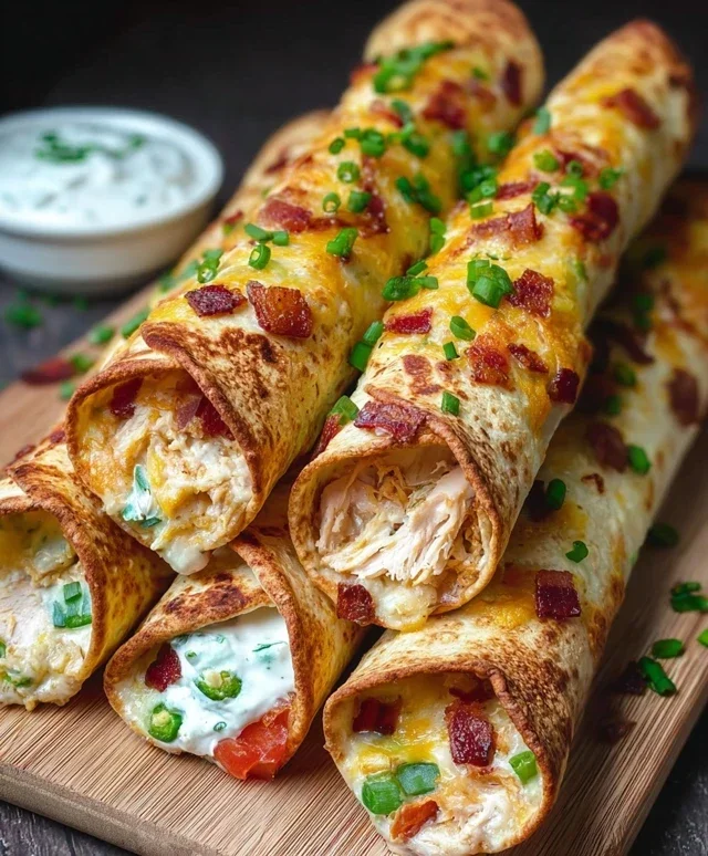 Jalapeno Popper Chicken Taquitos