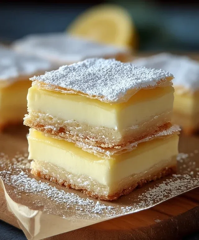 Vanilla Custard Cream Squares