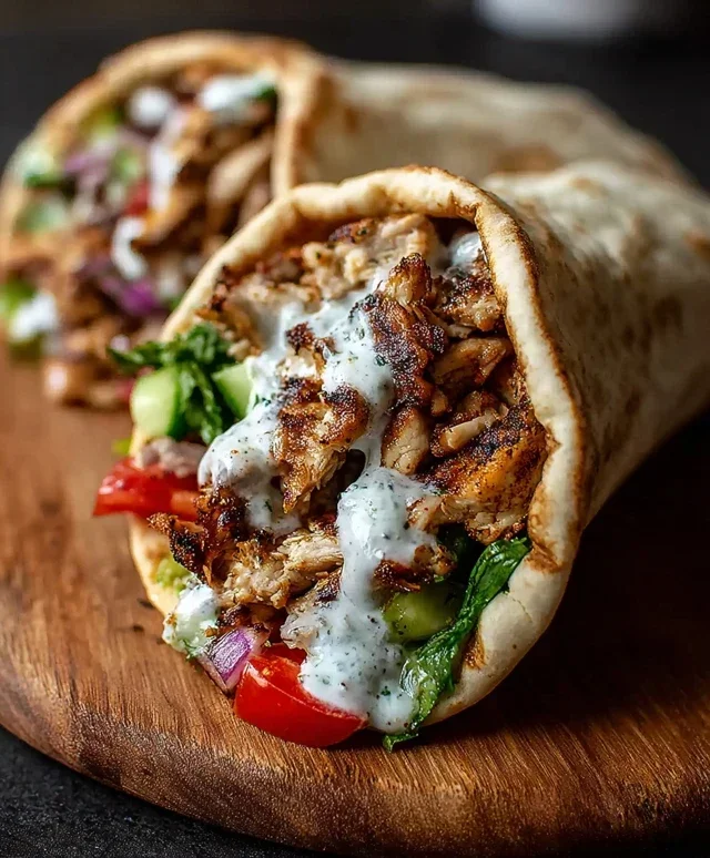 Chicken Shawarma with Garlic Sauce Recipe (Easy & Delicious)
