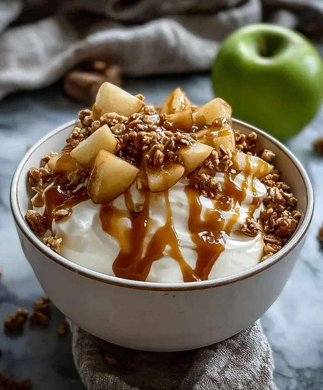Caramel Apple Pie Yogurt Bowl