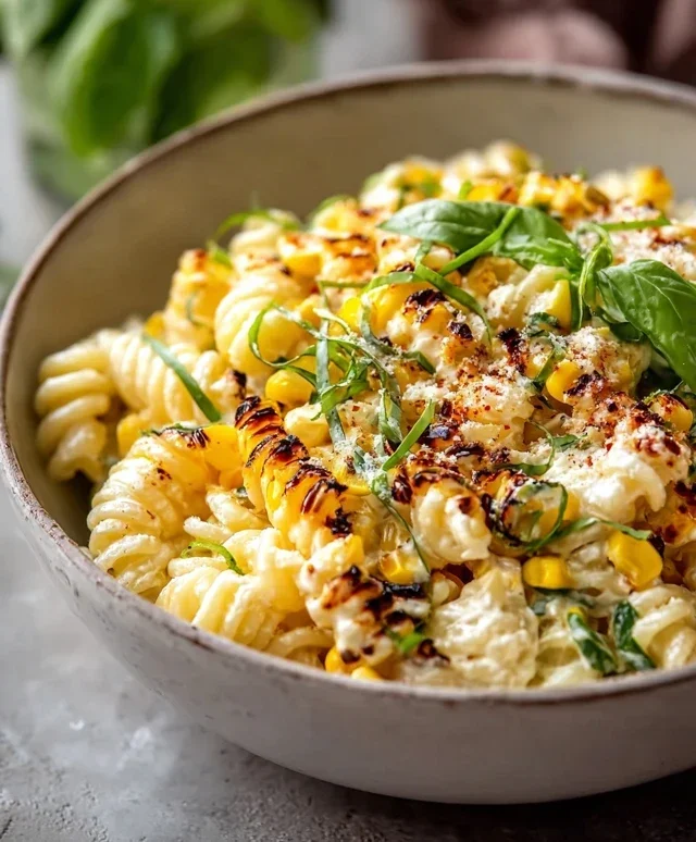 Creamy Street Corn Pasta Salad