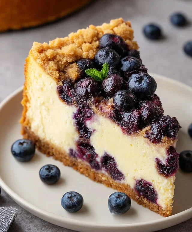 Blueberry Crum extract extractble Cheesecake