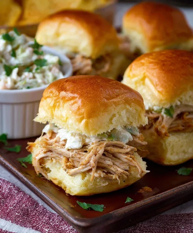 Crock Pot Mississippi Chicken Sliders
