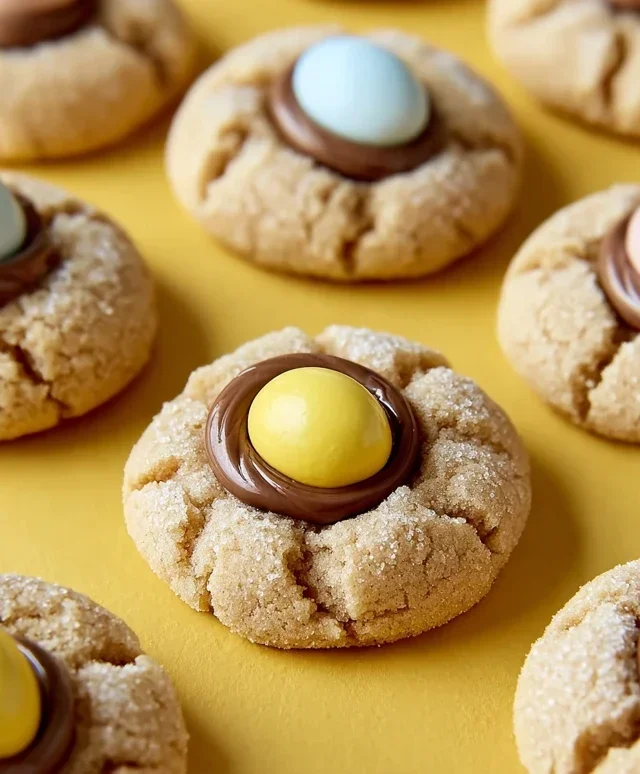 Cadbury Egg Kiss Cookies
