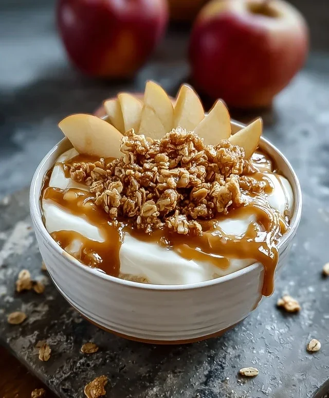 Caramel Apple Pie Yogurt Bowl