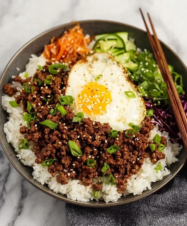 Korean Ground Beef Bowl (25-Minutes)