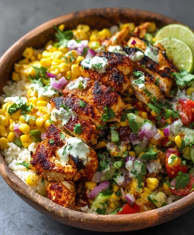 Tasty Street Corn Chicken Bowl