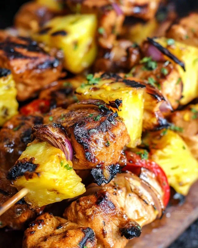 Pineapple Chicken Kebabs Recipe