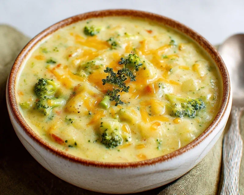 Broccoli Potato Cheese Soup Recipe