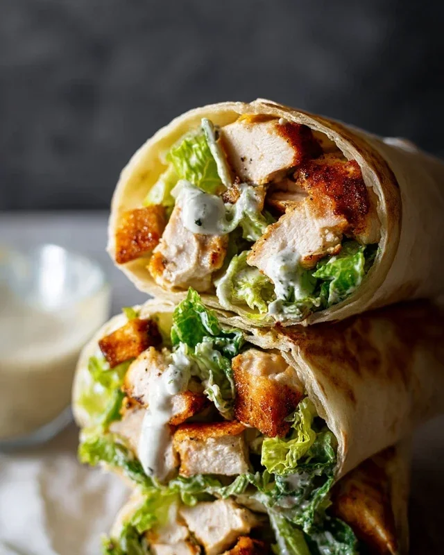 Chicken Caesar Wraps