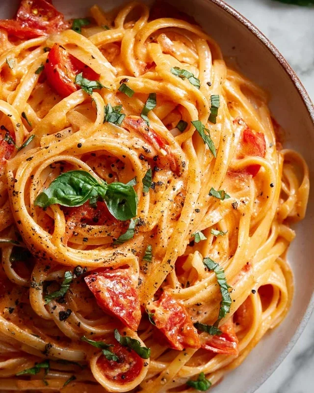 Easy One Pot Creamy Tomato Pasta