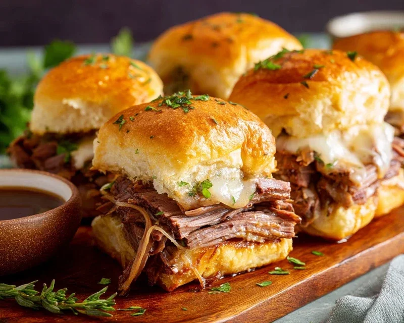 Easy French Dip Sliders Recipe