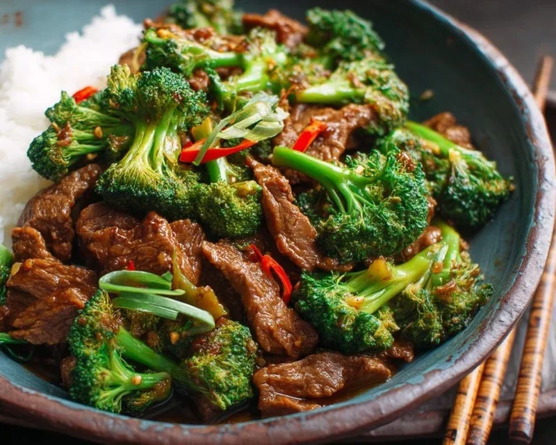 Chinese Beef and Broccoli (牛肉炒西兰花)