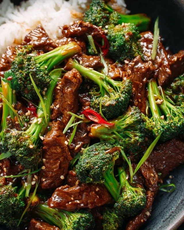 Chinese Beef and Broccoli (牛肉炒西兰花)