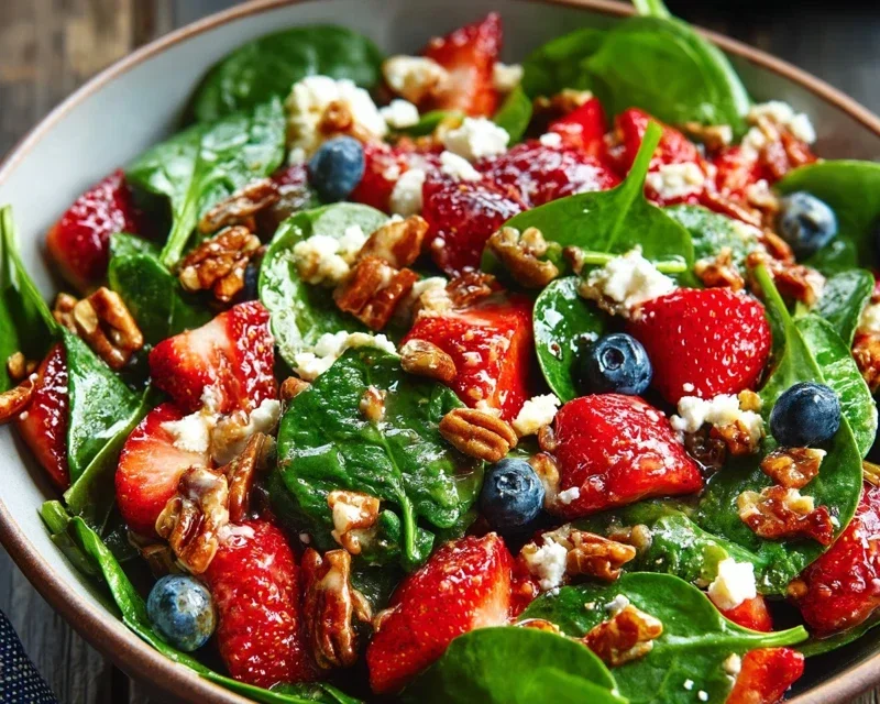 15-Minute Strawberry Spinach Salad