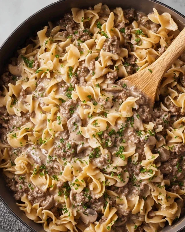 30-Minute Ground Beef Stroganoff