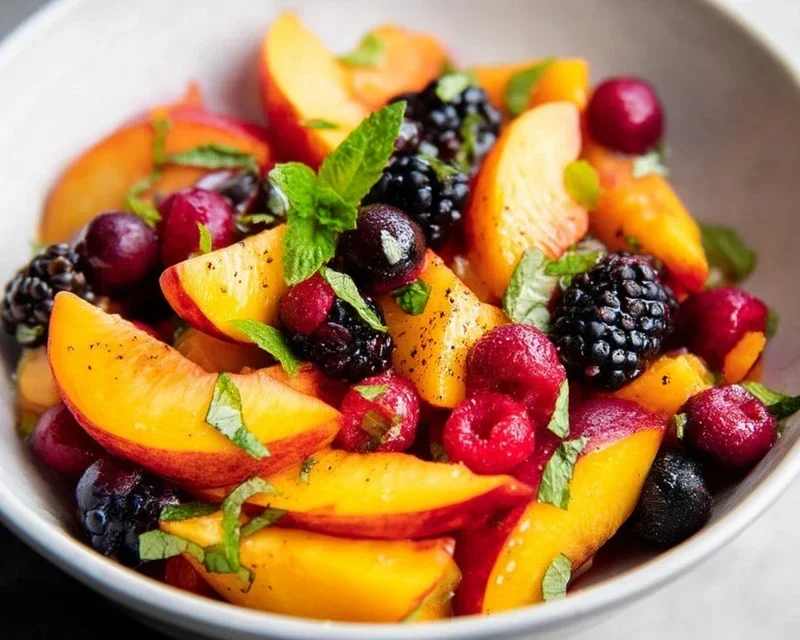 Summer Peach Fruit Salad