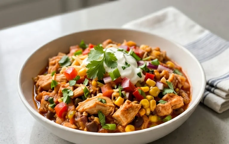 Slow Cooker Chicken Burrito Bowl