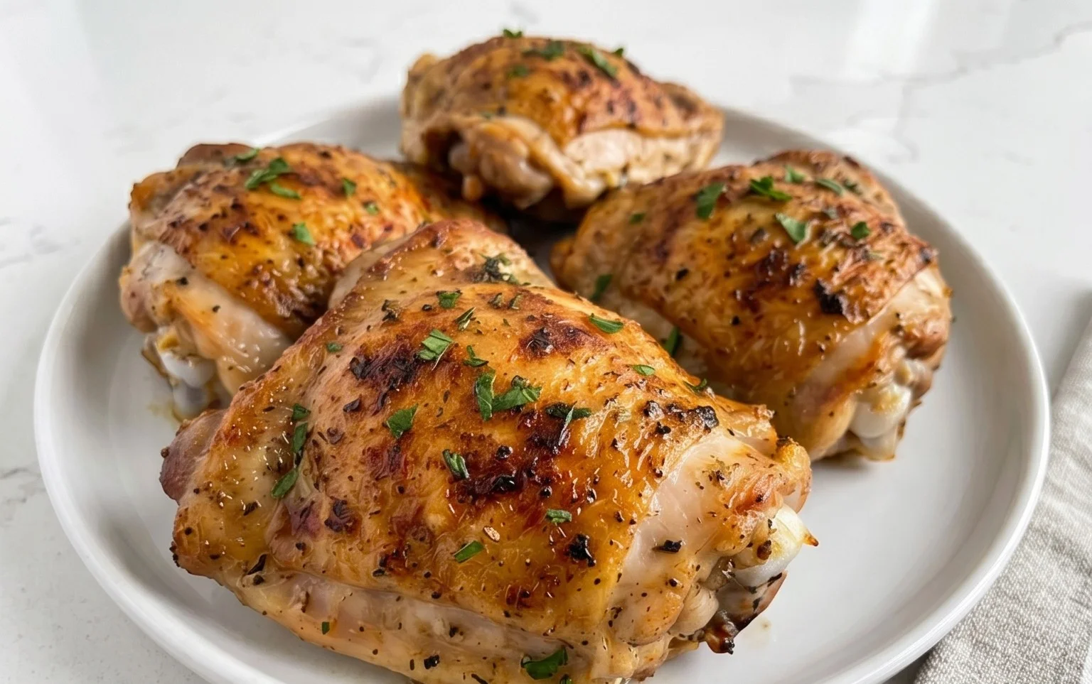 Oven Baked Chicken Thighs