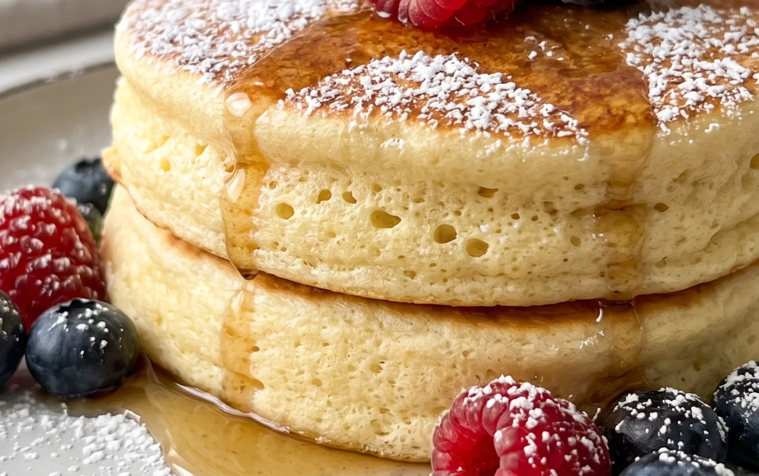 Fluffy Japanese Soufflé Pancakes