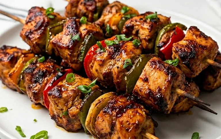 Air Fryer Chicken Skewers (VIDEO)