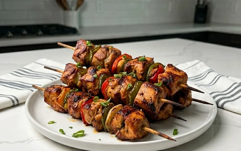 Air Fryer Chicken Skewers (VIDEO)