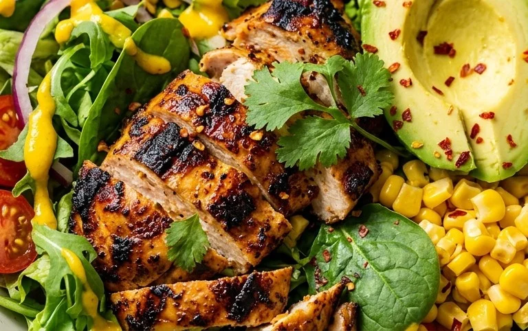 Peruvian Grilled Chicken Salad