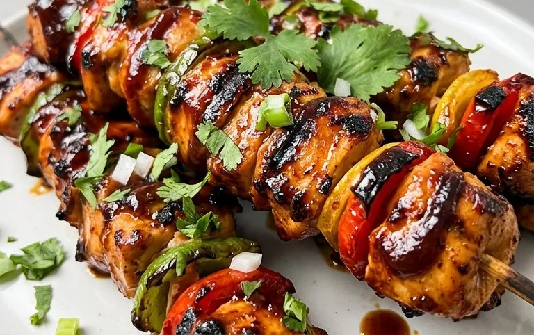 Mexican Barbecue Chicken Skewers