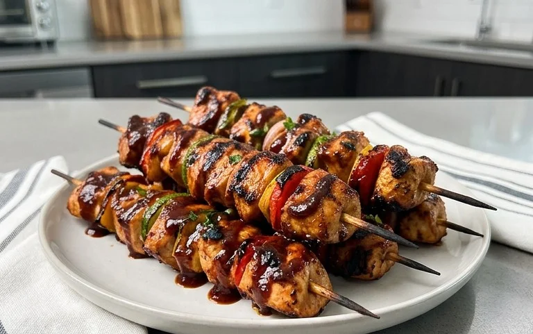 Mexican Barbecue Chicken Skewers