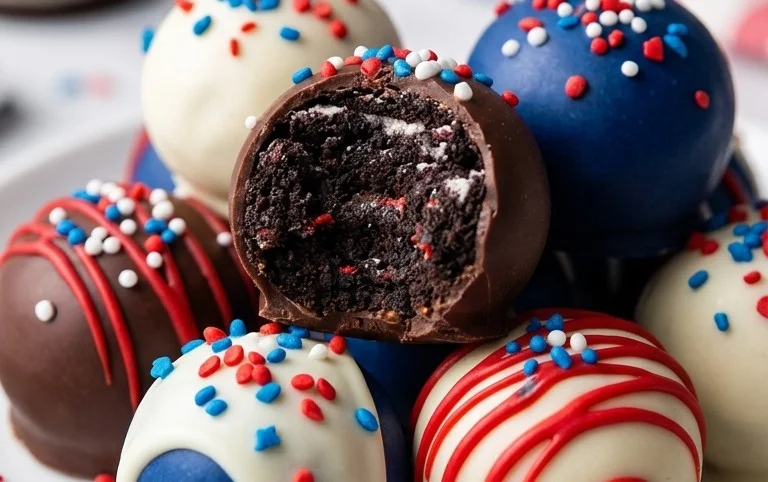 Patriotic Oreo Balls