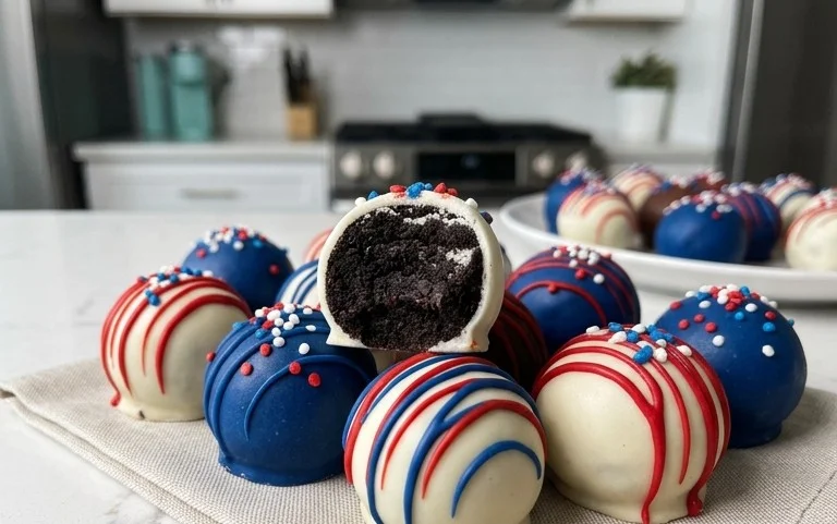 Patriotic Oreo Balls