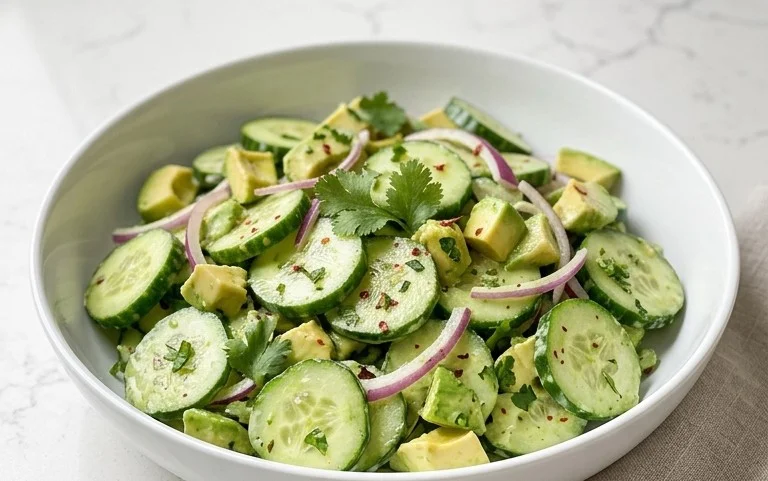 Cucumber Avocado Salad