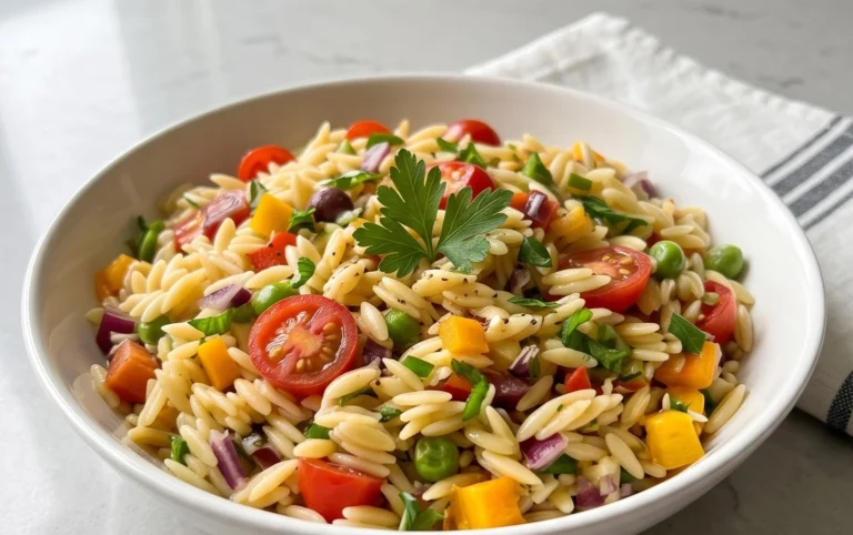 Rainbow Orzo Salad