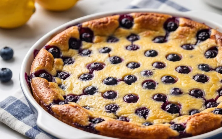 Lemon Blueberry Clafoutis