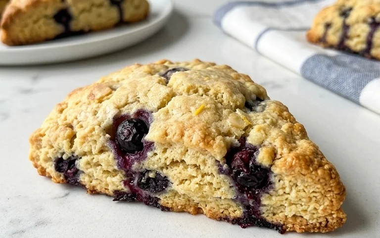 Almond Flour Lemon Blueberry Scones