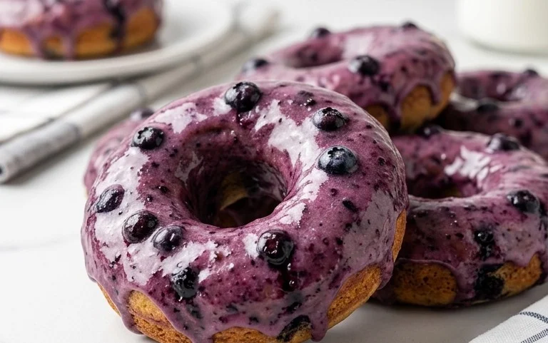 Wild Blueberry Cake Donuts