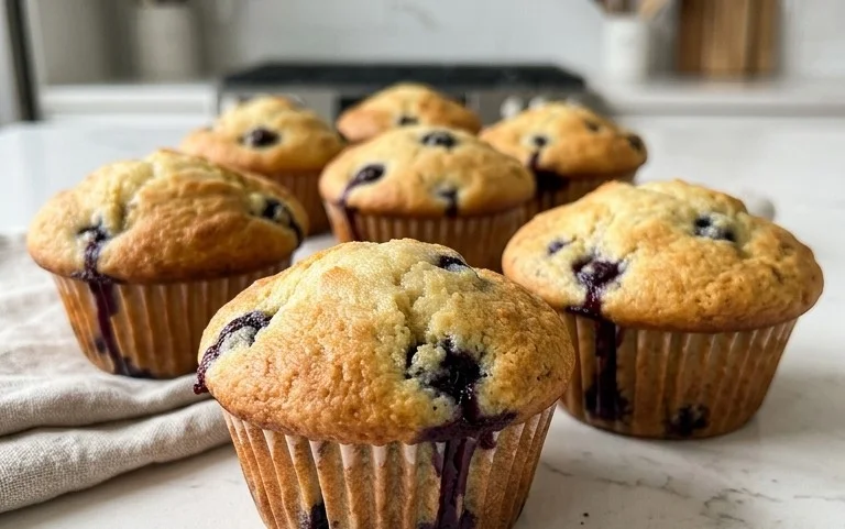 Sour Cream Blueberry Muffins