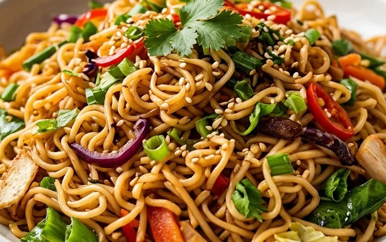 Crunchy Asian Ramen Noodle Salad Recipe