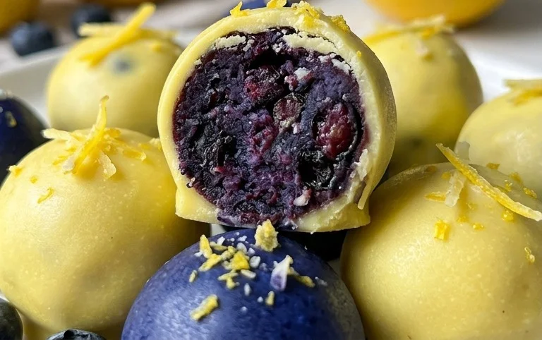 LEMON BLUEBERRY TRUFFLES