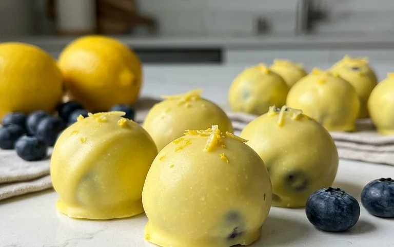 LEMON BLUEBERRY TRUFFLES