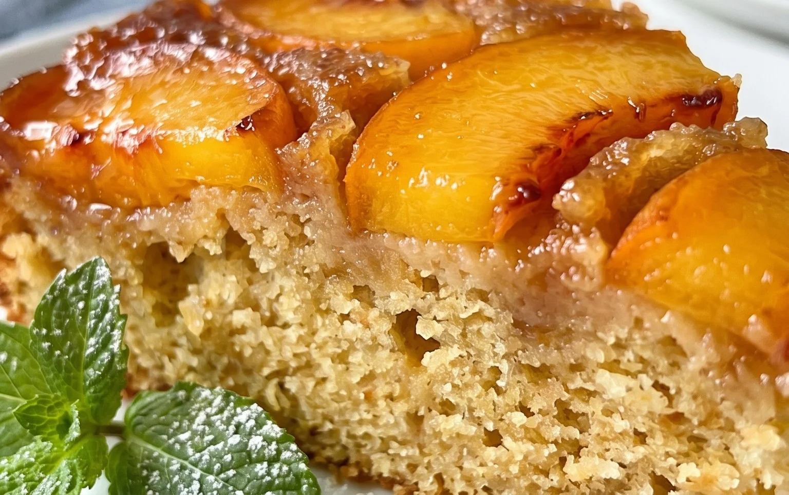 Peach Upside-Down Cake Recipe