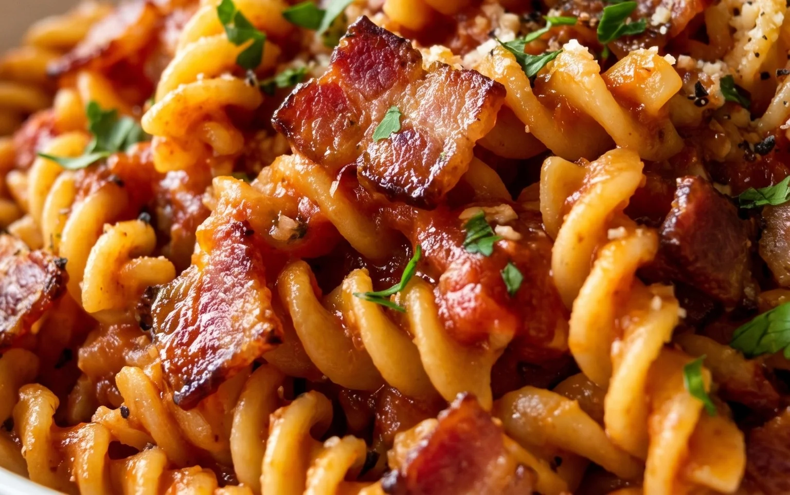 Beef Bacon Pasta