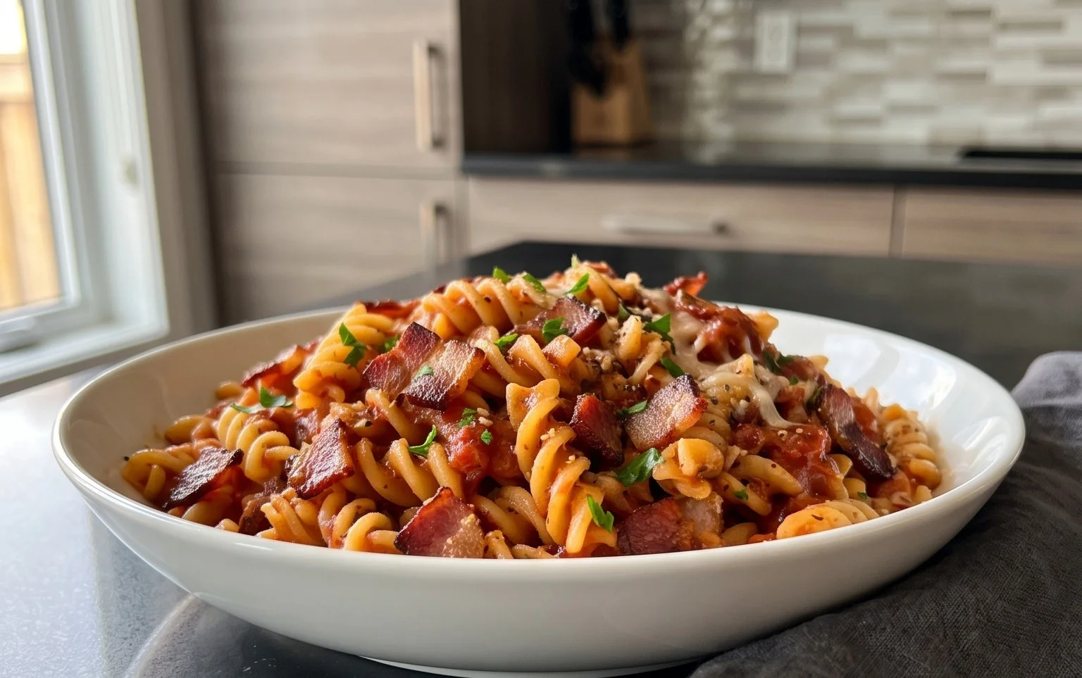 Beef Bacon Pasta