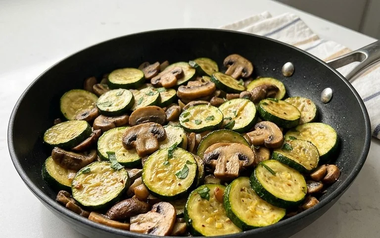 Skillet Zucchini and Mushrooms